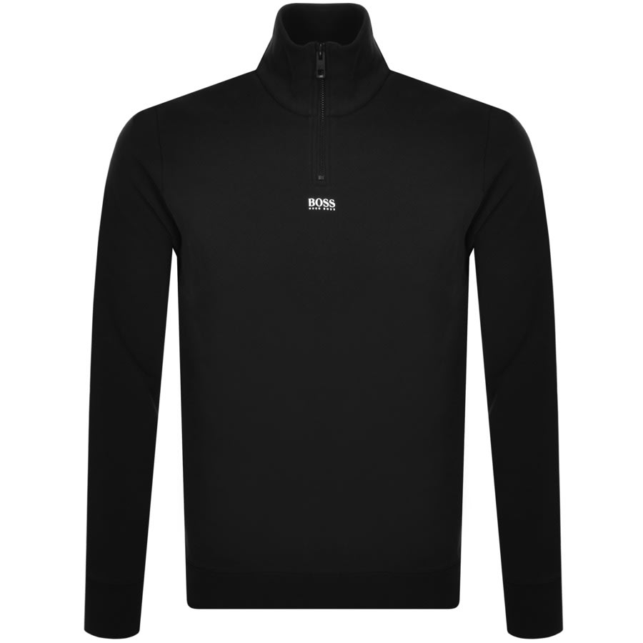 Alternative Image for ProductBOSS Zapper Half Zip Sweatshirt Black1